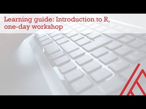 Learning guide: Introduction to R, one-day workshop