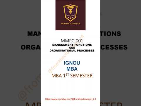 IGNOU MBA MMPC-001 Part-3 #youtubeshorts#viralshorts @fromtheoldschool_24 #ignou #ignoumba #mba#job