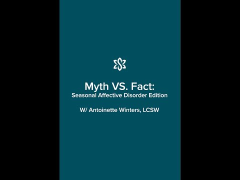 Mythbusting: Seasonal Affective Disorder w/ Antoinette Winters
