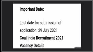 coal india limited jobs ||never miss ur opportunities||