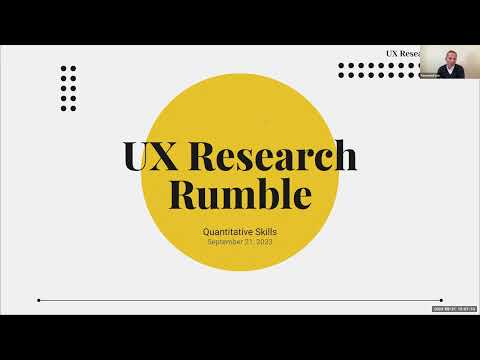 UX Research Rumble - Quantitative Skills: Required or Bonus