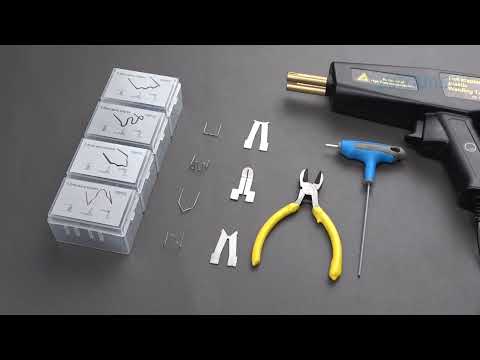 120W Plastic Welder, Plastic Welding Kit, 400 pcs Hot Staples, Handy Hot Staple Plastic Welder Gun