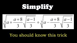 Simplify | Math Olympiad training