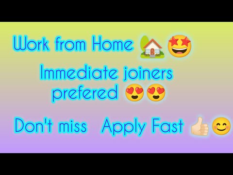 work from Home and immediate joiners prefered @Medicalcodingjobsforall