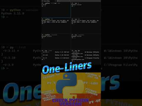 16 One-Liners  to check version in Python
