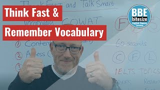 THINK FAST & REMEMBER VOCABULARY | How To Train Yourself To Remember Words Quickly