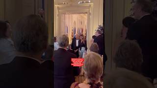 Trump & First Lady Melania Trump tonight at The White House hosting The U.S. Governors for dinner