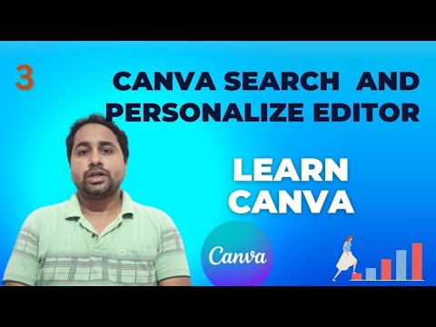Canva Search & personalize Editor ! Canva Tutorial In Hindi ! Canva Complete Playlist in Hindi