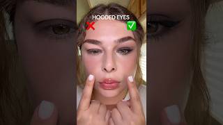 Hooded eyes makeup ✅❌#trending #beautytiips #beautyhacks #makeuptips #eyesmakeup #fypシ #hoodedeyes
