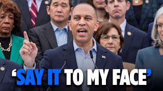 Jeffries Challenges Trump Over ‘Racist’ AI Video: ‘Say It To My Face’ | TRENDING