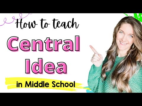 How To Teach Central Idea to Your Middle School Students