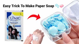 How to make paper soap/Homemade paper soap makingkit/homemade paper soap/paper soap making/#diy#soap
