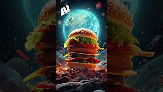 AI MASTERED SPACE BURGER #ai #aimasters #aiart #viral #ailovers #aivideoshorts #hamburger #food
