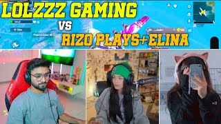 2 Girl Gamer vs LoLzZz Gaming Bgmi YouTuber Fight Video i Rush Aj