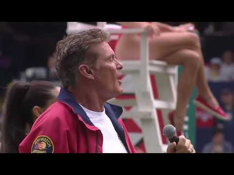 THE HOFF and I at halftime