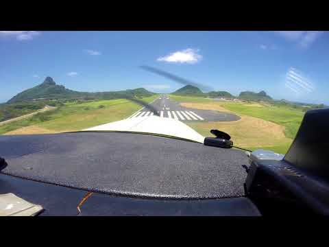 Aproximação e Pouso em Fernando de Noronha PP JAQ