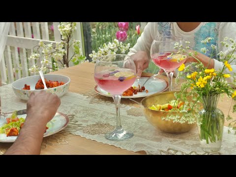 Countryside slow life routine 🏡 Herbal drink from cottage kitchen🍹sewing & family time ASMR