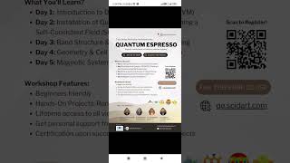 Quantum Espresso Workshop