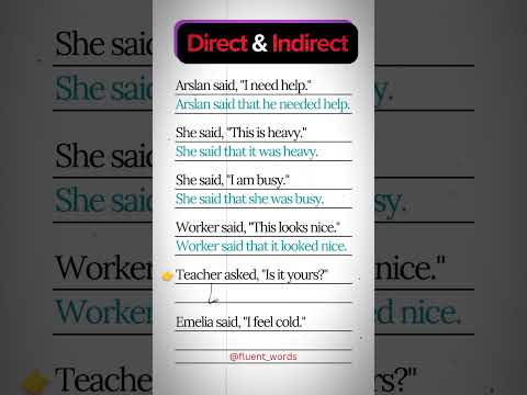 Narrations #directandindirectspeech #dialogue  #grammer #english #fluentwords