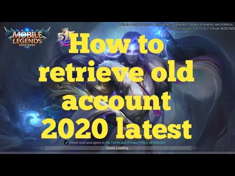 Paano maibalik ang old account sa ml 2020