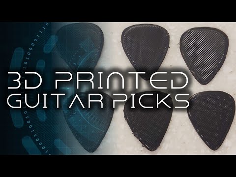 3D Printed Guitar Picks -- How To Make Picks At Home
