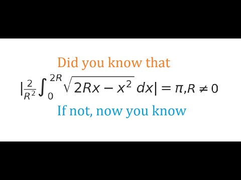 Did you know that you can calculate pi using an integral. An integral representation of pi