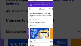 #shorts #udemy #freecourses #onlinecourses #mostpopular #webdevelopmentcourse