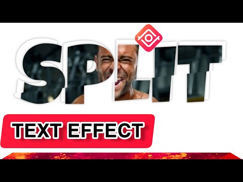Edit the text effect of the YouTube intro split screen/how to create split text effect in inshot