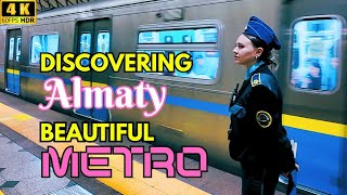 Almaty Metro Adventure Tour, Kazakstan August 2025 🇰🇿 4K HDR 60fps - Almaty City Autumn 2025