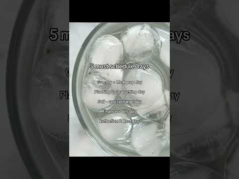 5 must schedule days ⭐️📝 #plannertips #productive #fypage #aesthetic