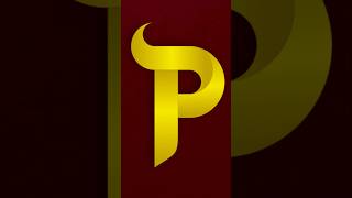 P Logo Design 2025 In CorelDraw | CorelDRAW Tutorial | #shorts​ #youtubeshorts #trending​