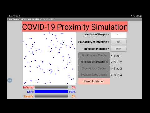 MIT App Inventor - COVID 19 Crowd Proximity Simulation