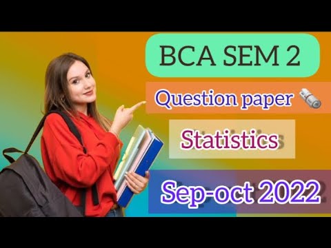 BCA SEM 2 Statistics Question paper sep-oct 2022🤓