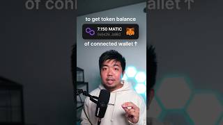 Get wallet token balance - blockchain/web3 app #nft #web3