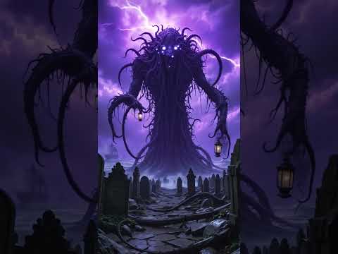 "Terrifying Sea Monster Rises from Coastal Graveyard at Dusk" #horror #horrormovie