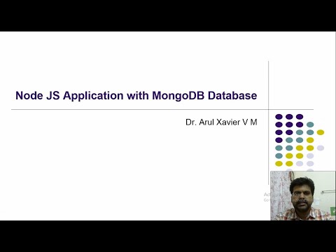 Node JS Server Application with MongoDB Database