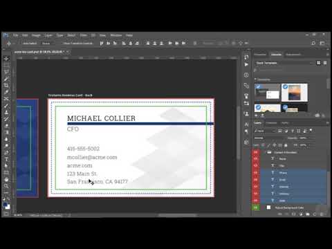 Using Photoshop’s Data Sets to Customize Business Cards for Multiple People