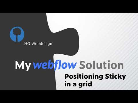 Positioning sticky in a Webflow grid layout