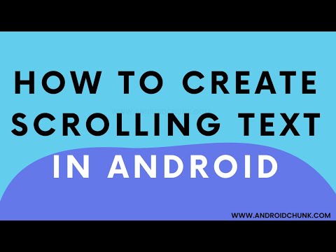 Android TextView Marquee Effect | DEMO
