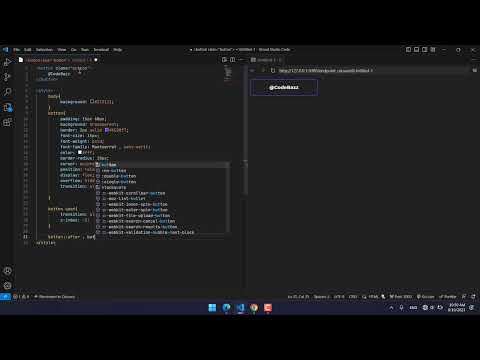 آموزش ساخت دکمه - How to make button with html & css - 2023