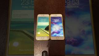 iPhone 6 on iOS 10 vs iPhone 6s on iOS 15 boot up test #shorts #iphone6 #ios10 #iphone6s #ios15