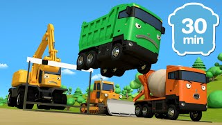 Meet the Strong Heavy Vehicles!🚧 | 30min Construction Songs for Kids | Tayo Songs for Children