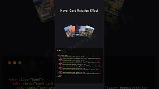 Expanding card hover effect animation using html CSS #card #cardanimation #hovereffect #shorts#viral