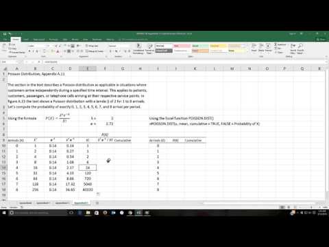 MBA605 AppendixA11 PoissonDistribution