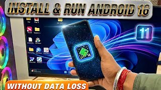 🔥 How To Install And Run Android 16 In Any Android Phone Without Root !! Install Android 16 🔥