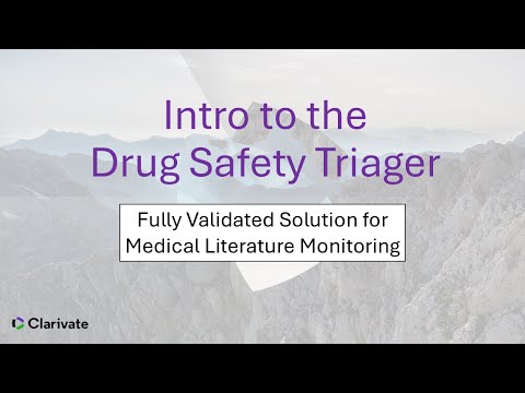 Intro to the Drug Safety Triager (DST)