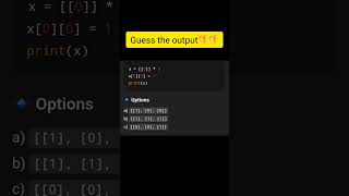 “Python Trick Question 🤯 | Guess the Output! 🐍”#programming #pythonchallenge #pythontricks#programes