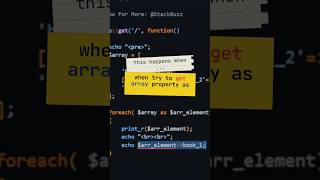 Fixed Array Exception: Attempt to read property on array Laravel  #laravel  #codingshorts #error