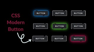 🔘 CSS Modern Button Design with Hover Effects