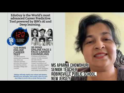 APARNA CHOWDHURI -  SENIOR TEACHER, ROBINSVILLE PUBLIC SCHOOL, NEW JERSEY.